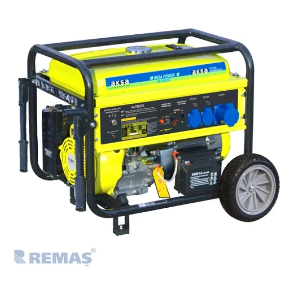 Aksa Aap 8000e 8 Kva İpli/Marşlı Benzinli Jeneratör - Görsel 4