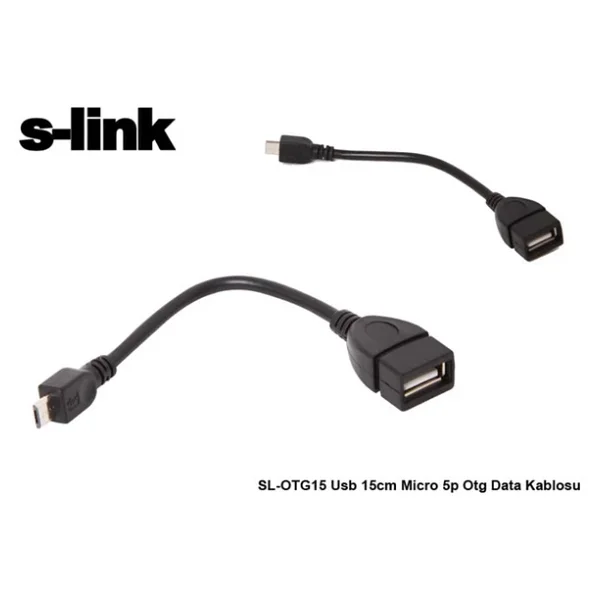 S-Link Sl-Otg15 15 Cm Micro USB To USB Dönüştürücü - Görsel 4