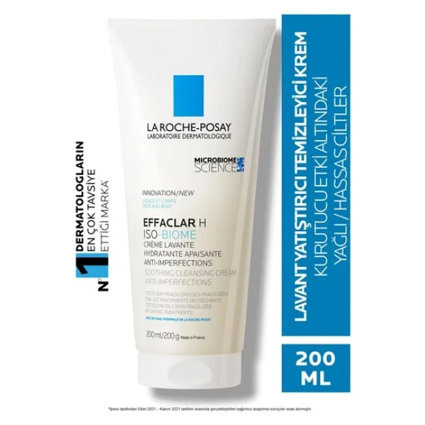 La Roche-Posay Effaclar H Iso Biome Lavant 200 Ml Yüz Temizleme Kremi - Görsel 6