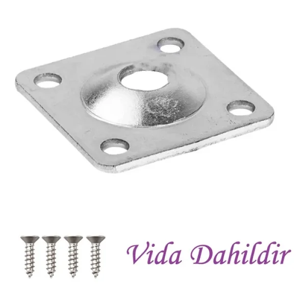 Destek Ayağı 13-19 Cm Kahverengi Ve Metal Düz Ayak Tabanı M8 Civatalı İnce Diş Mobilya Kanepe Baza Koltuk Seti - Görsel 6