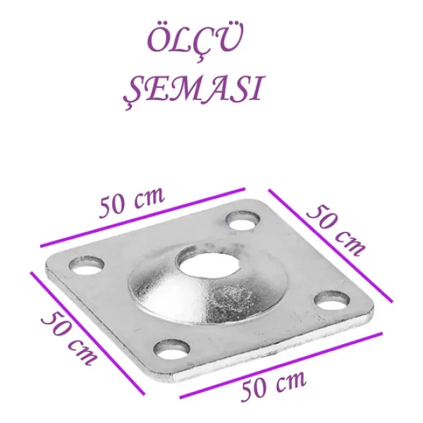 Destek Ayağı 13-19 Cm Siyah Ve Metal Düz Ayak Tabanı M8 Civatalı İnce Diş Mobilya Kanepe Baza Koltuk Seti - Görsel 5