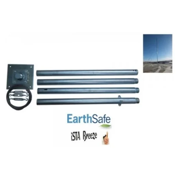 İsta-Breeze 500w 24v Rüzgar Türbini Air Speed Hibrit Şarj Kontrolü Direk Seti - Görsel 7