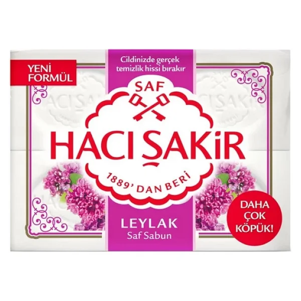 Hacı Şakir Leylak 4x150 Gr 4 Adet Kalıp Sabun - Görsel 5