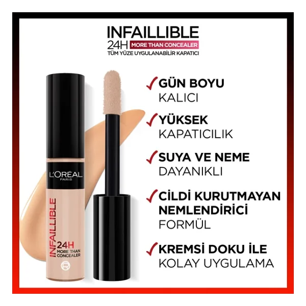 L'oreal Paris Infaillible More Than 327 Cashmere 11 Ml Likit Kapatıcı - Görsel 6