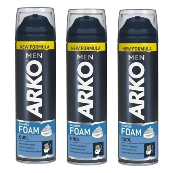 Arko Men Cool 200 Ml 3 Adet Tıraş Köpüğü - Görsel 3