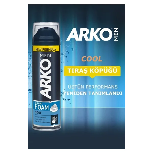 Arko Men Cool 200 Ml 3 Adet Tıraş Köpüğü - Görsel 4