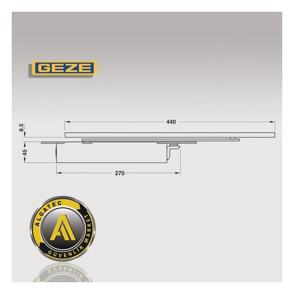 Geze Boxer Ankastre Kapı Kapatıcı Hidrolik 2-4 Geze Boxer 2-4 - Görsel 4