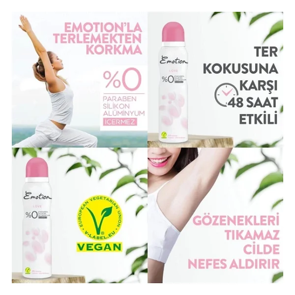 Emotion Love 150 Ml Kadın Deodorant - Görsel 2