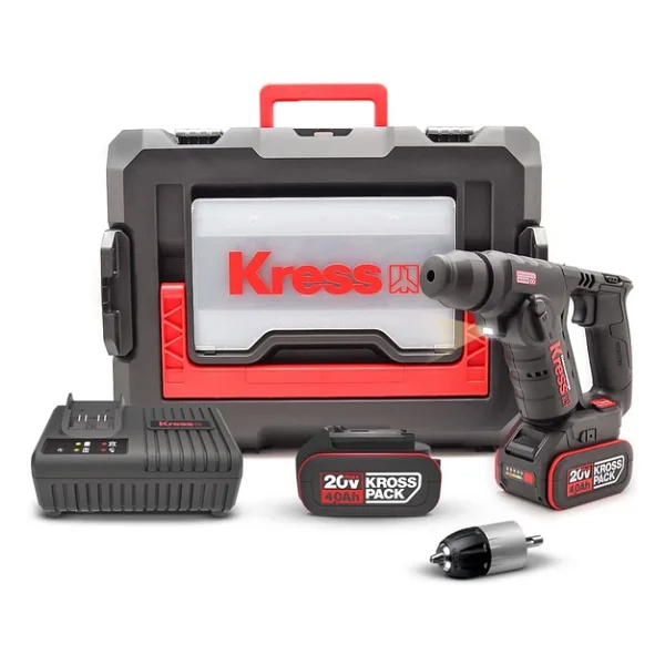 Kress Kuc50.2 20 V Çift Akülü 4 Ah Pnömatik Kırıcı Delici - Görsel 3