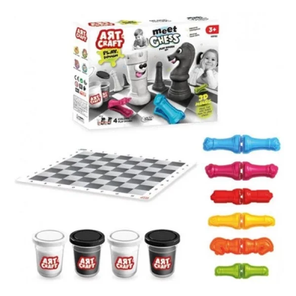 Art Craft Satranç Hamur Seti 400 Gr 03732 - Görsel 4