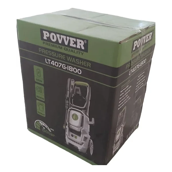 Povver Power Profesyonel Indüksiyon Motorlu Yüksek Basınçlı Yıkama Makinası (1800 W-150 Bar) - Görsel 5