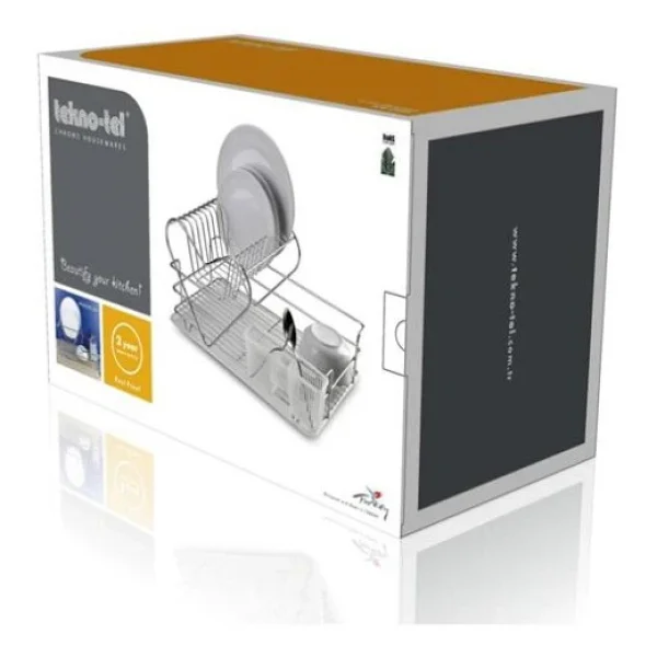 Tekno Tel İki Katlı Tezgah Üstü Kalp Bulaşıklık Tabaklık Kb-011 - Görsel 5