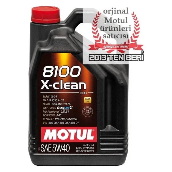 Motul 8100 X-Clean 5w-40 5 Lt Motor Yağı - Görsel 3