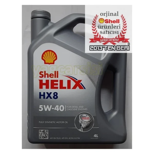 Shell Helix HX8 Synthetic 5W-40 4 lt Motor Yağı - Görsel 3