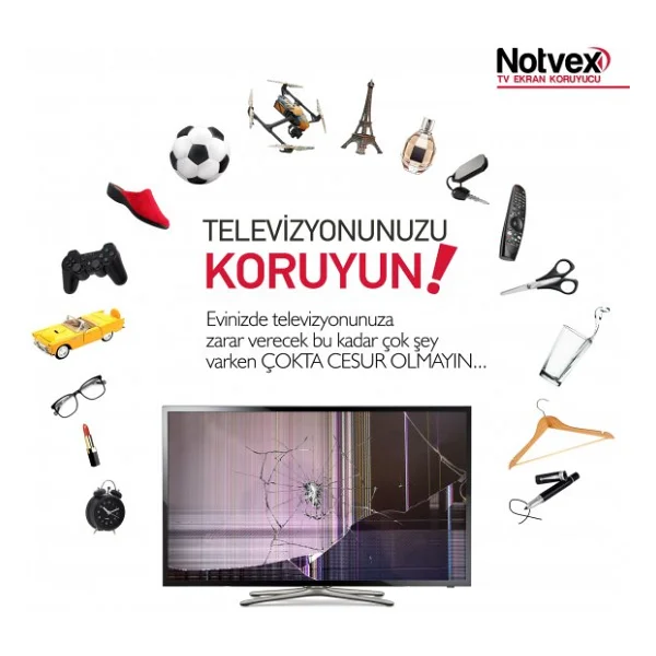 Notvex 50 İnç 127 Ekran TV Ekran Koruyucu - Görsel 6