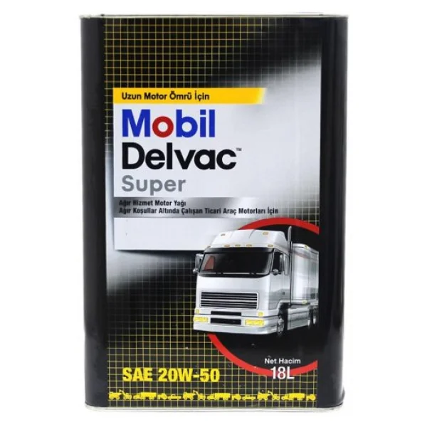 Mobil Delvac Süper 20w-50 18 Lt Ağır Dizel Motor Yağı - Görsel 3