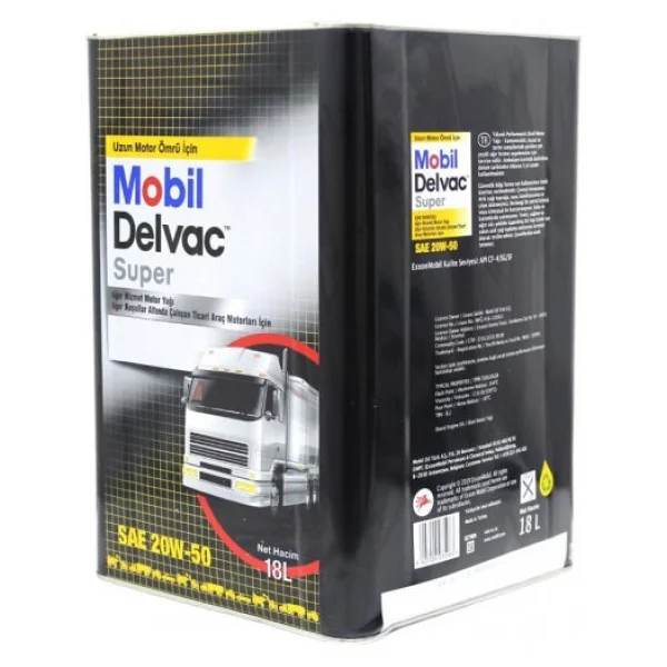 Mobil Delvac Süper 20w-50 18 Lt Ağır Dizel Motor Yağı - Görsel 4