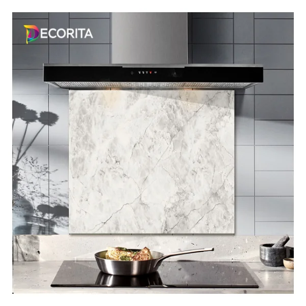 Decorıta Taş Görünümlü Cam Ocak Arkası Koruyucu - Görsel 2