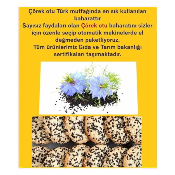 Parmak Baharat Çörek Otu 1 Kg - Görsel 2