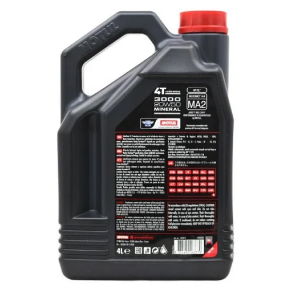 Motul 3000 20w-50 4t 4 Lt Motosiklet Yağı - Görsel 8