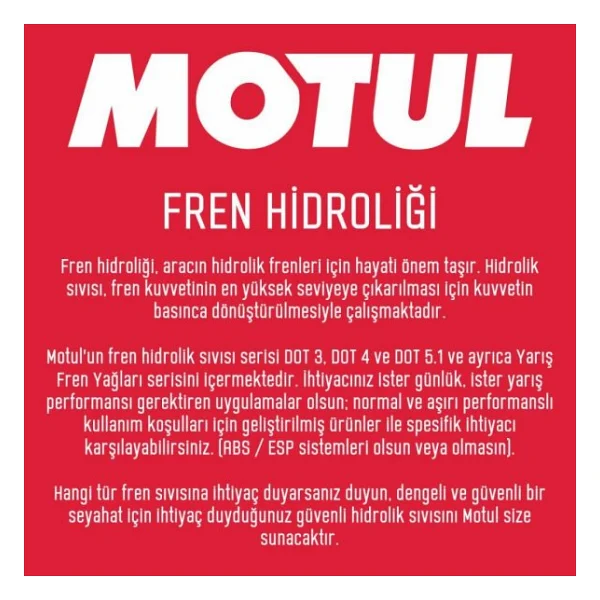 Motul Rbf 660 Fl Dot 4 500 Ml Sentetik Fren Hidrolik Yağı (4 Adet) - Görsel 3