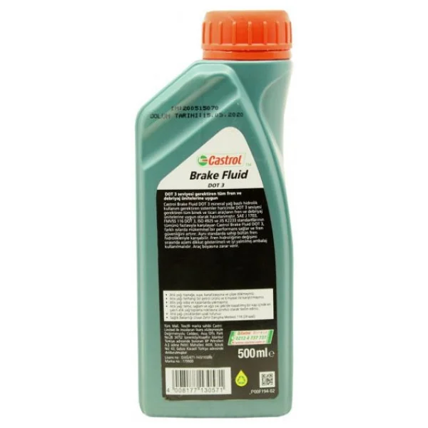 Castrol Dot 3 500 Ml 2'li Fren Yağı - Görsel 4