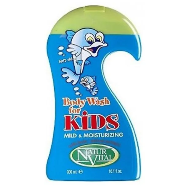 Natur Vital Kids Body Wash Mild & Moisturizing Çocuk Vücut Şampuanı 300 Ml - Görsel 3