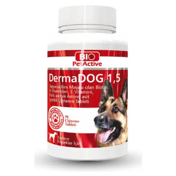 Bio Petactive Dermadog 1.5 50'li Sarımsaklı Maya Tableti - Görsel 7