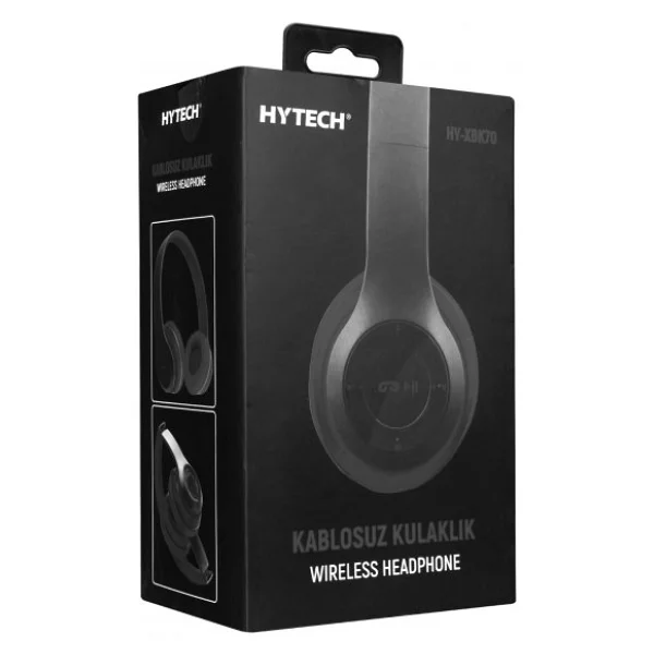 Hytech Hy-Xbk70 Kulak Üstü Bluetooth Kulaklık Siyah - Görsel 6