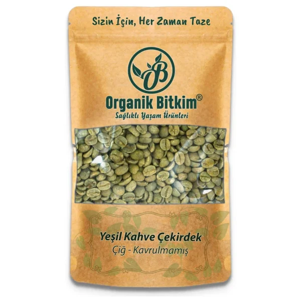 Organik Bitkim Yeşil Kahve Çekirdek Çiğ Tane 150 G - Görsel 3