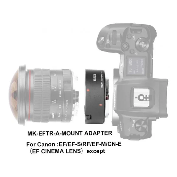 Canon Eos R İçin Canon Eos Ef / Efs Auto Focus Lens Adaptörü - Görsel 5