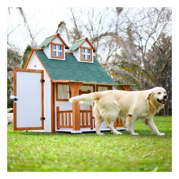 Mandu Ultra Lüks Ahşap Köpek Kulübesi - Görsel 4