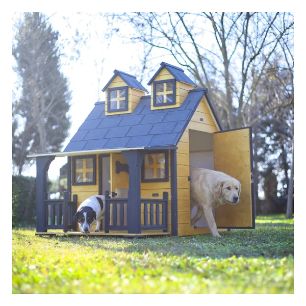 Mandu Ultra Lüks Gold Edition Ahşap Köpek Kulübesi - Görsel 3