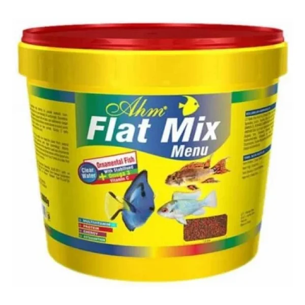 Ahm Flat Mix Menu 10 Lt / 3 Kg Granül Balık Yemi - Görsel 3