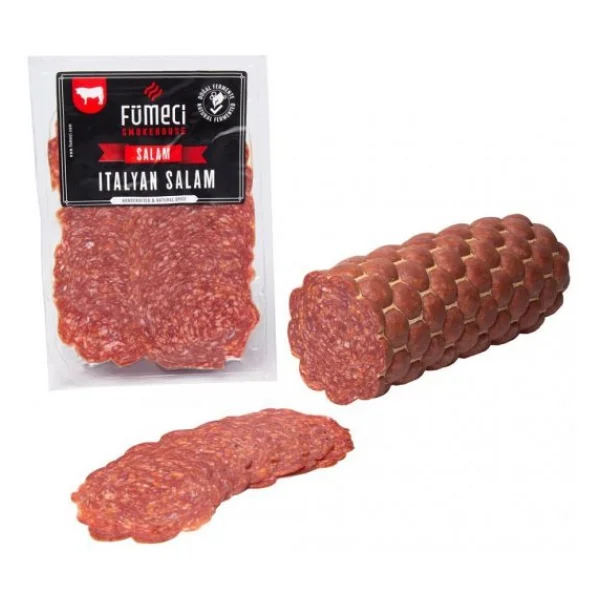 Fümeci Smokehouse 1 Kg İtalyan Sade Salam - Görsel 5