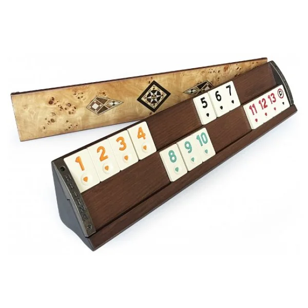 Helena Wood Art Kardelen El Yapımı Ahşap Okey Takımı - Görsel 6