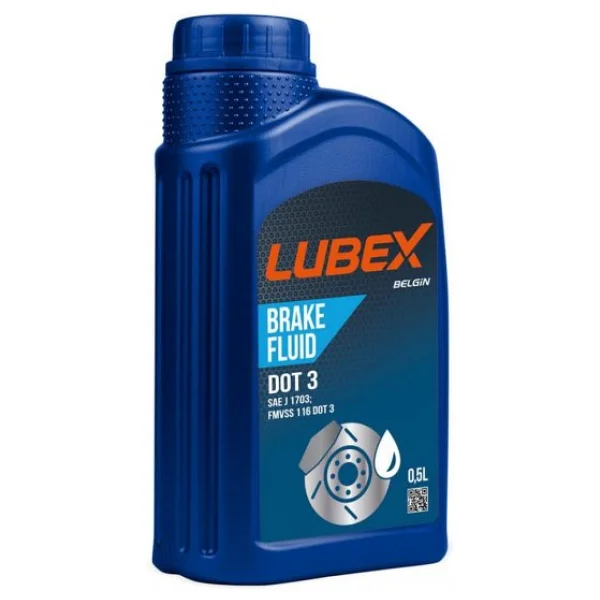 Lubex Brake Fluid Dot 3 Fren Hidrolik Yağı 500 Ml (12 Adet) - Görsel 2