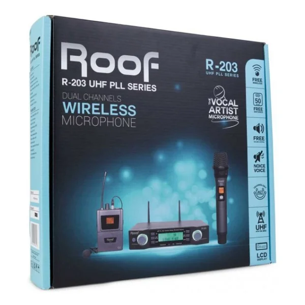 Roof R-203 2'li Kablosuz El Mikrofonu - Görsel 4