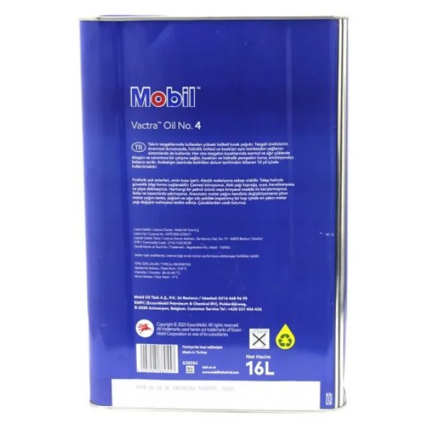 Mobil Vactra Oil No:4 16 Lt Yüksek Kaliteli Kızak Yağı - Görsel 5