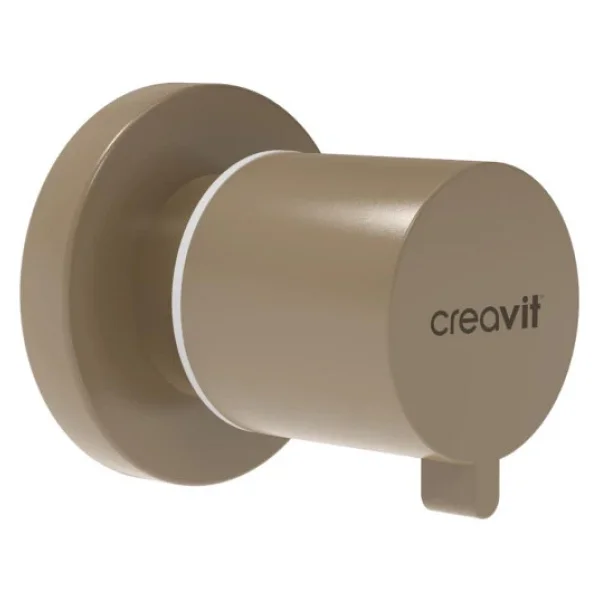 Creavit AC50L 1/2'' Aç-Kapa Ara Kesme Valfi Cappuccino - Görsel 4