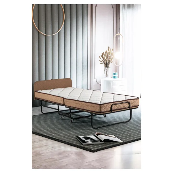 Niron Supreme Lüks 90x200 Katlanır Tek Kişilik Karyola Yatak - Görsel 4