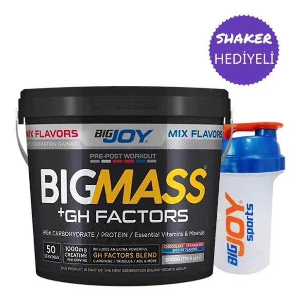 Bigjoy Bigmass Gh Factors Karbonhidrat Tozu 5000 Gr - Görsel 2
