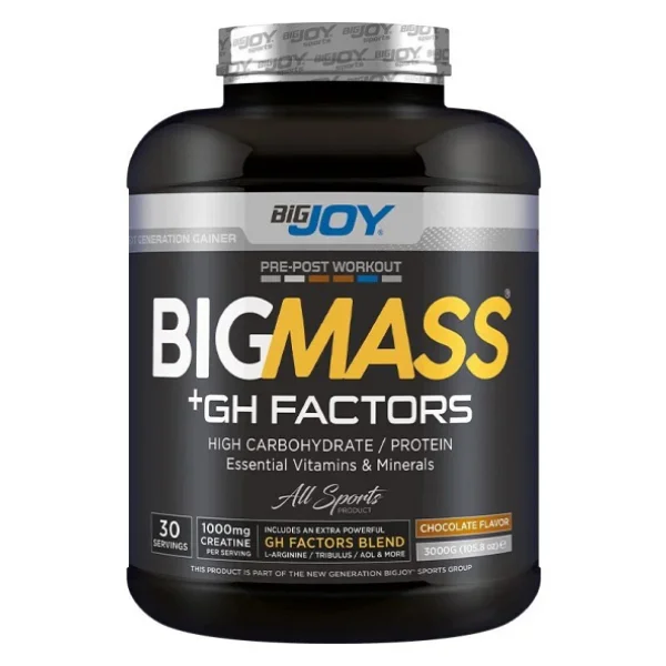 Bigjoy Bigmass Gh Factors Karbonhidrat Tozu 3000 Gr - Görsel 3