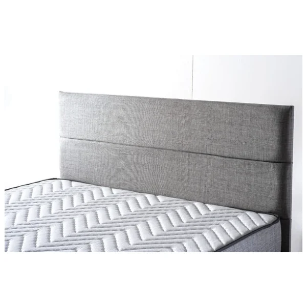 Niron Yatak Niron Silver Yatak Baza Başlık Seti 160x200 Çift Kişilik Full Ortopedik Yatak Gri Keten Baza Başlık - Görsel 6