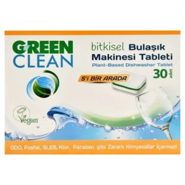 U Green Clean Bitkisel Bulaşık Makinesi Tableti 30'lu - Görsel 5