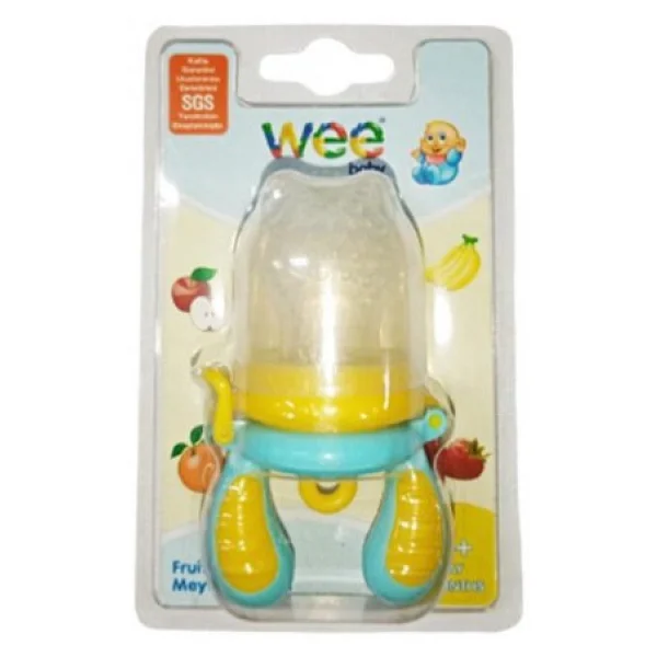 Wee Baby Meyve Sebze Süzgeci 4+Ay Kod207 Sarı Turkuaz - Görsel 3