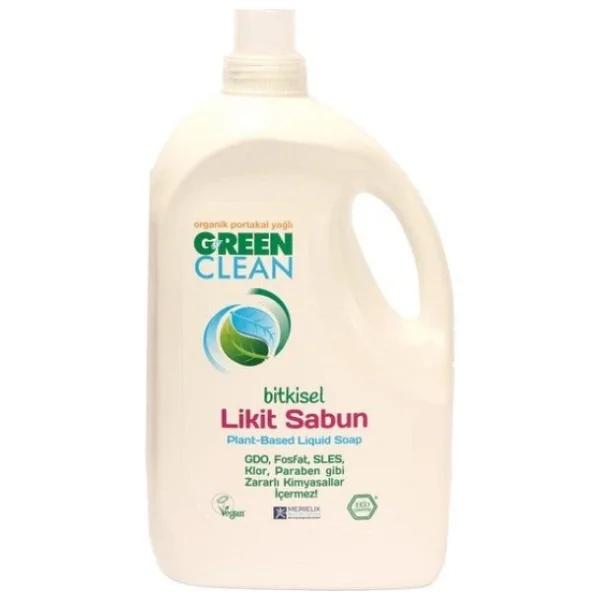 U Green Clean Organik Bitkisel Portakal Yağlı Sıvı Sabun 2.75 Lt - Görsel 3