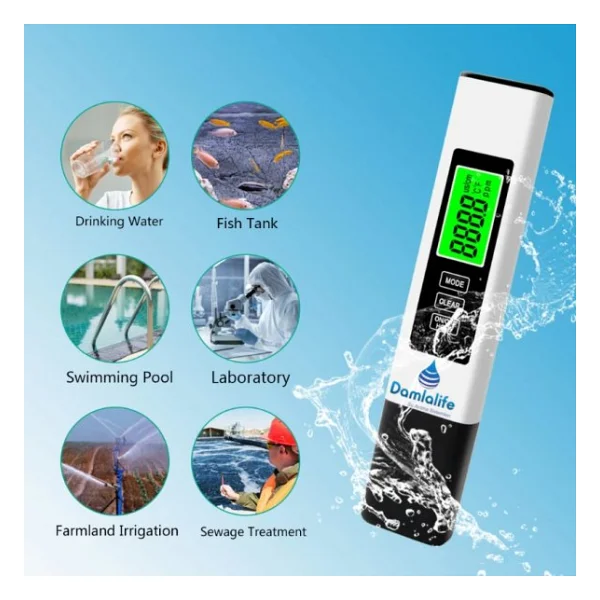 Damlalife Digital Tds Metre Termometreli Su Ölçme Aleti - Görsel 2