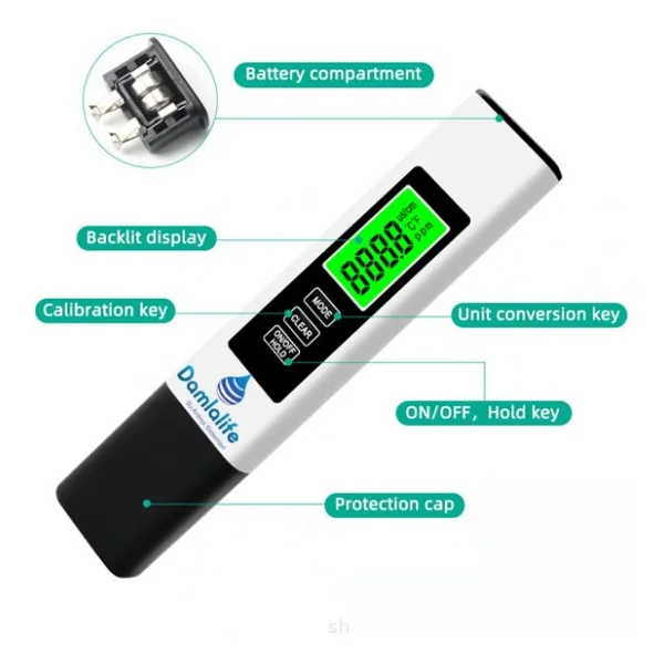 Damlalife Digital Tds Metre Termometreli Su Ölçme Aleti - Görsel 3