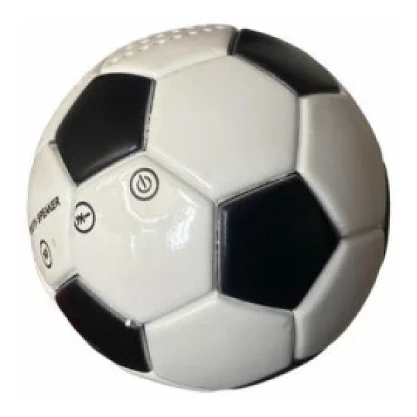 Doppler Siyah Beyaz Mini Futbol Topu Kablosuz Bluetooth Hoparlör - Görsel 6